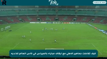 كيف تفاعلت جماهير الأهلي مع إيقاف مباراة بالميراس في كأس العالم للأندية